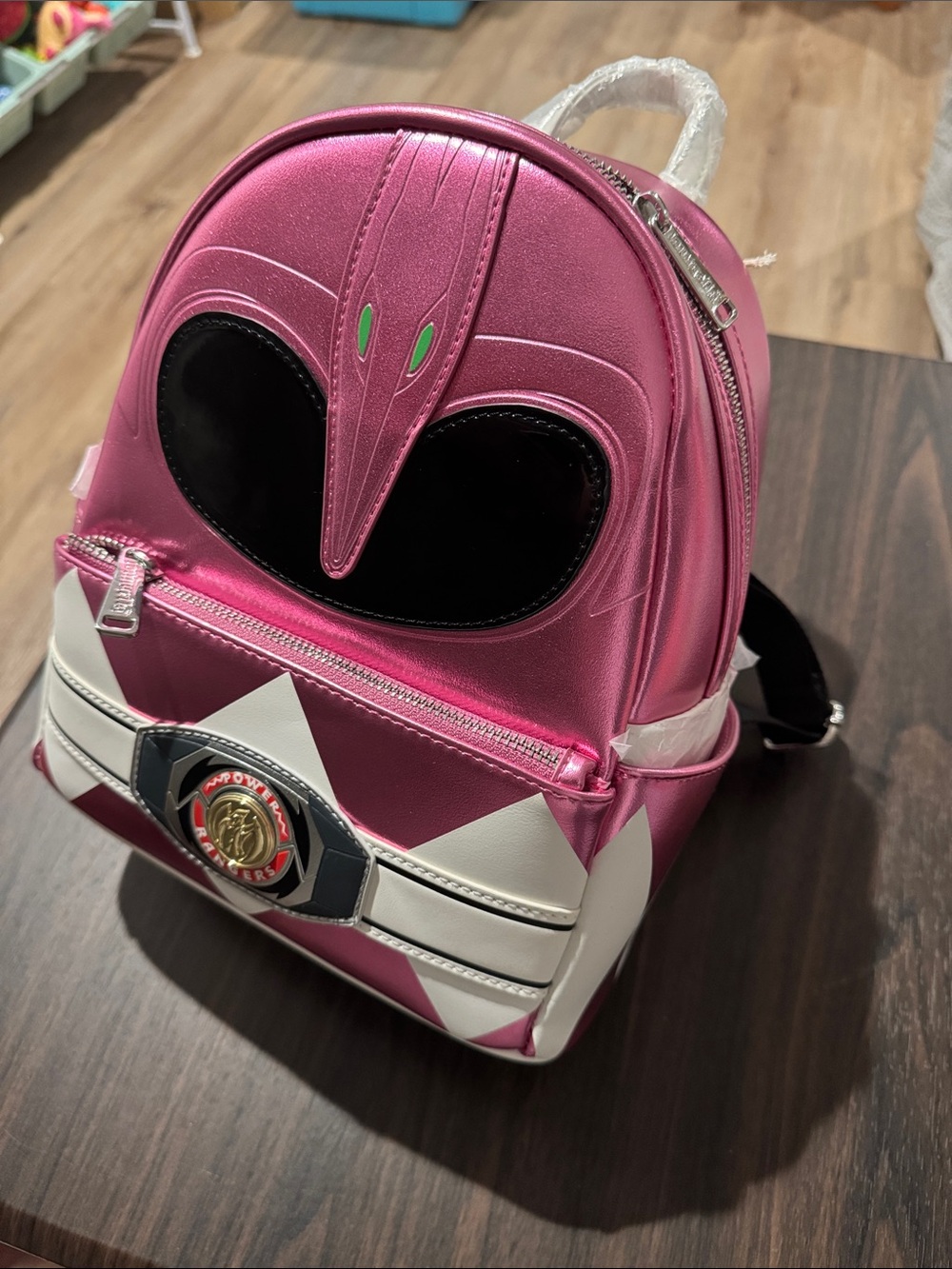 Loungefly Pink Power Ranger Mini Backpack - Picture 9 of 9